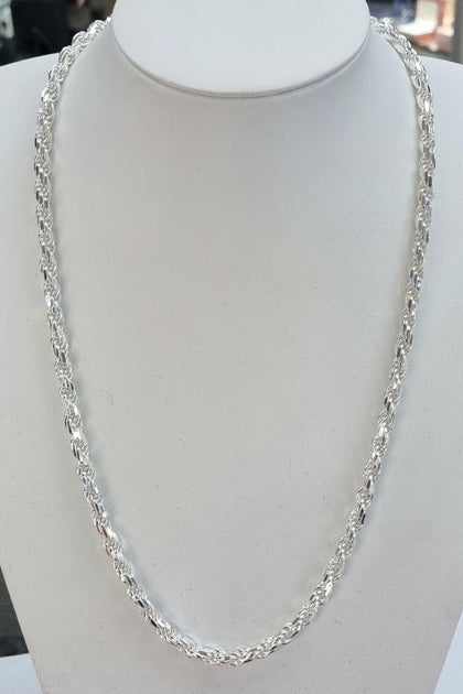 SILVER (925) ROPE STYLE CHAIN 24