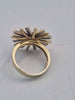 14ct Yellow Gold "David Yurman" Inspired Starburst Ring With CZ Stones - Size U - 8.75 Grams