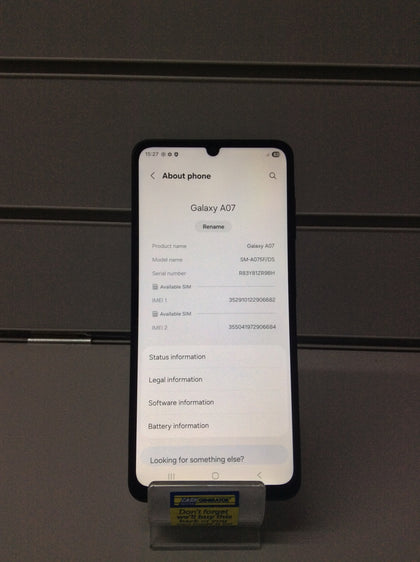 Samsung Galaxy A07 - 64GB Storage