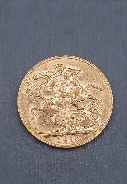 22ct Full Sovereign Edward VII 1910 7.98g