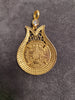 14ct Yellow Gold "Tugra" Medallion Pendant