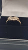 9ct Yellow Gold Ladies With Black & Clear CZ Stones - Size J - 2.27 Grams