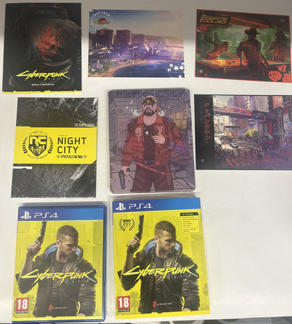 Cyberpunk 2077 Steelbook Edition Sony Playstation 4 With Manual Map
