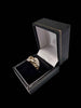 14ct Yellow Gold Greek Style Ring With Diamonds Stone - Size P - 3.10 Grams