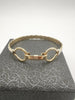9CT Solid Gold Twist Bangle 33.05G, 375 Hallmarked & Stamped, Width: 3" Width (7.5cm) - Boxed