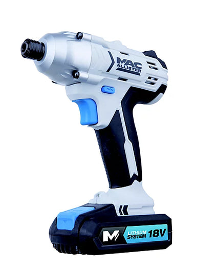 Mac Allister Impact Driver - mscd18-li - 2 batteries + charger