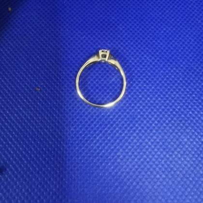 2.1G 9K (375 Hallmarked) DIA RING Boxed Size L