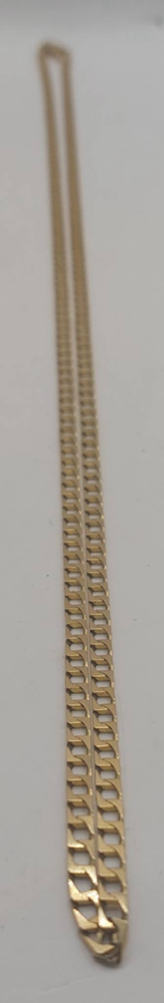 9ct yellow gold 10.24 gram curb style chain boxed 24'' hallmarked