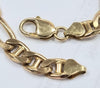 9ct Yellow Gold Figaro Bracelet 8"