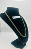 9CT YELLOW GOLD CURB STYLE CHAIN, 375 HALLMARKED, 20”, 12.3G, BOXED