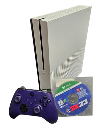 Microsoft XBox One S 1TB with XBox S/X Controller and Game - Unboxed