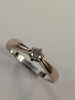 18ct White Gold Single Diamond Ring