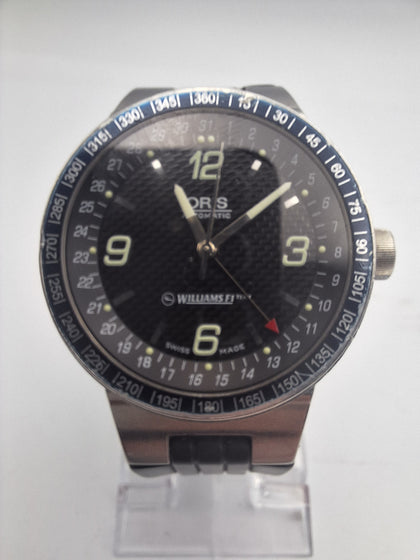 Oris Williams F1 team pointer date 7585 carbon automatic mens watch BOXED