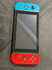 nintendo switch console blue and red joycons no charger