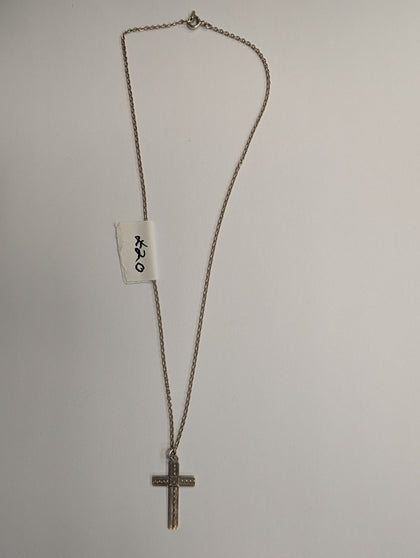 925 Silver Chain with Cross - 16.5