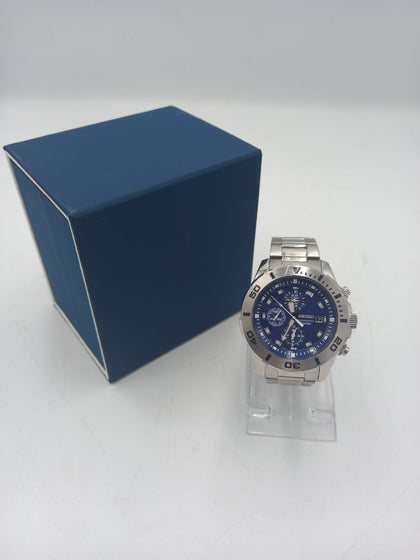 Seiko Chronograph Men's Watch Blue/Steel 45mm (SNDD97P1)