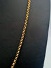 9ct Yellow Gold Belcher Chain Necklace With Crucifix Pendant - 20" Long - 7.65 Grams