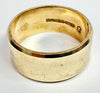 9ct yellow gold wedding band size R 1/2