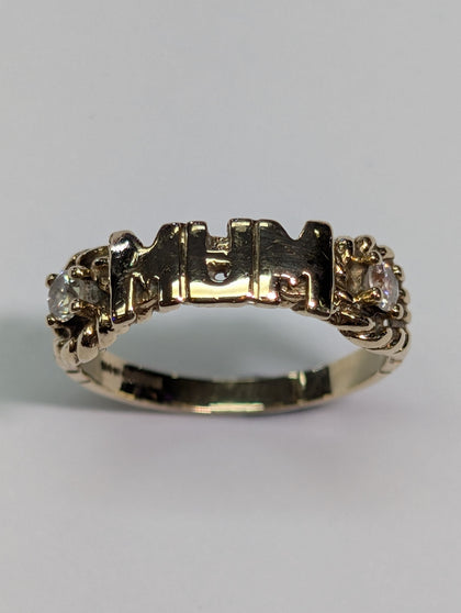 9ct gold MUM ring