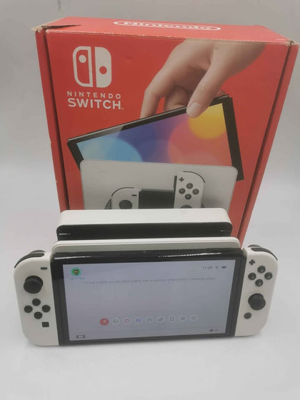 Nintendo Switch Console 64GB OLED White Joy Cons Boxed