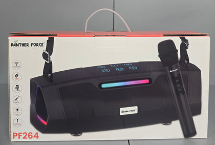 Panther Force PF264 Bluetooth Speaker with Handle & Microphone**Brand New Condition** COLLECTION ONLY