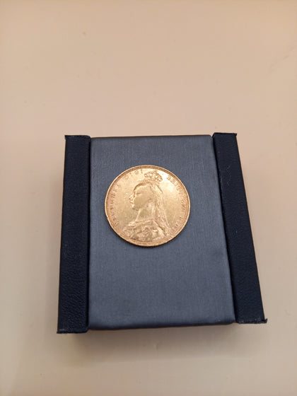 22ct Full Sovereign Jubilee Head Queen Victoria 7.98g 1890