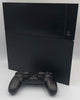 PlayStation 4 console 500GB black with official Dual Shock Controller & cables unboxed black