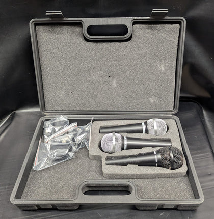 Set of three microphones in case 2x dynamic G148KB 1xPULSE PM1800T