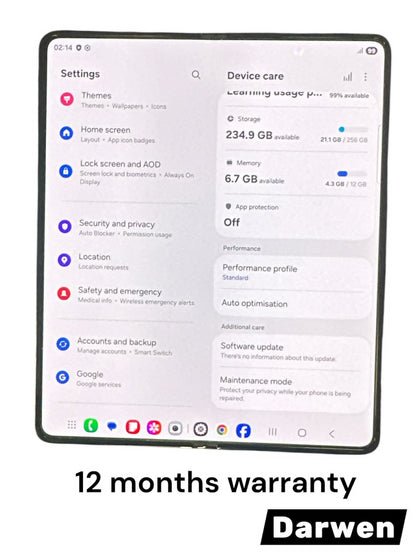 Samsung Galaxy Z Fold4 256GB Phantom Black