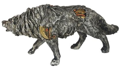 Steampunk wolf 38cm