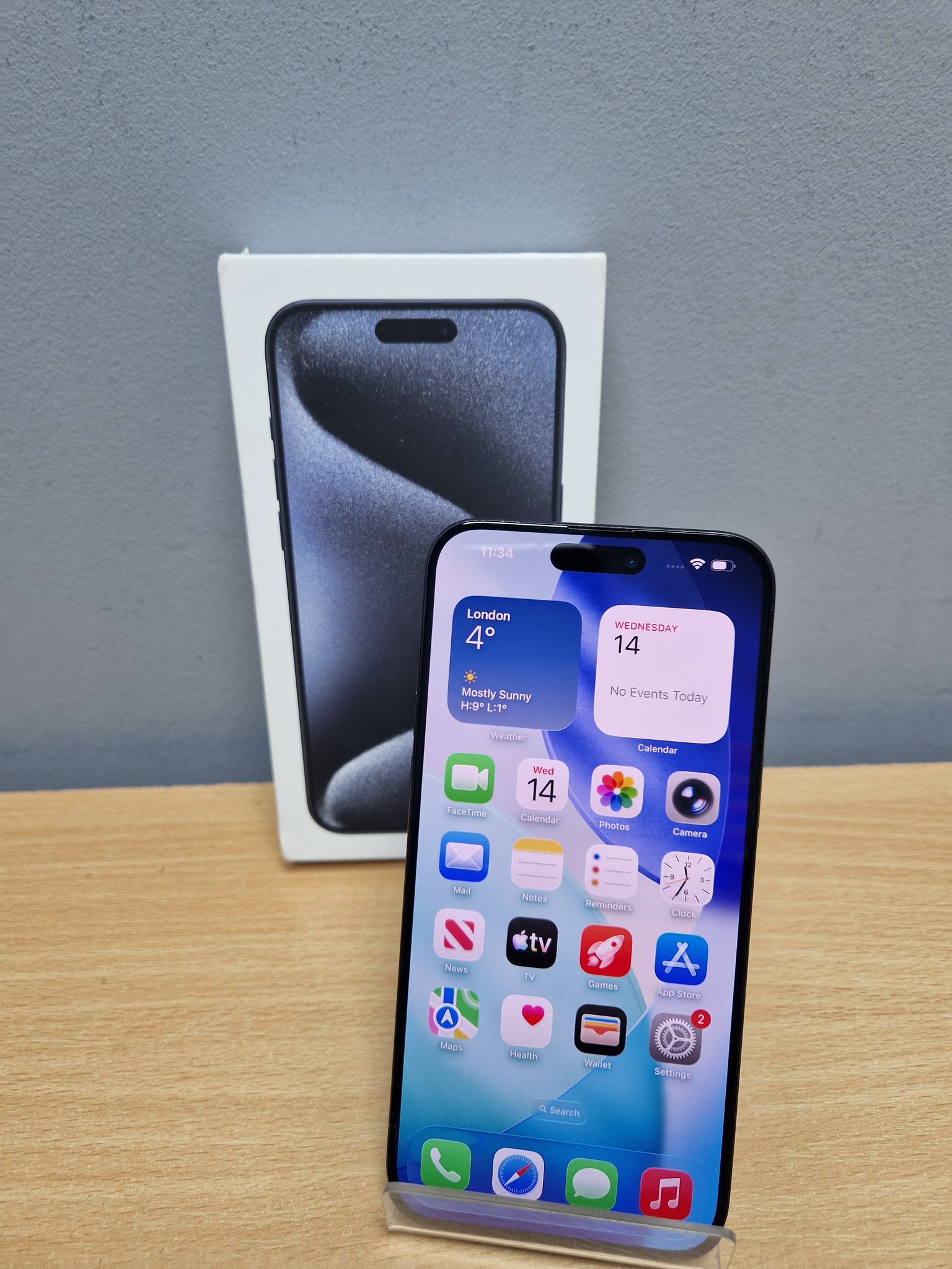 Apple iPhone 15 Pro Max - 256GB - Blue Titanium - Unlocked | Cash Apple iPhone 15 Pro Max - 256GB - Blue Titanium - Unlocked | Cash