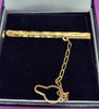 9ct Yellow Gold Tie Pin with Diamond Cut Pattern - 3G - 2" - Hallmarked