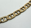 9ct gold anchor link chain 18.5"