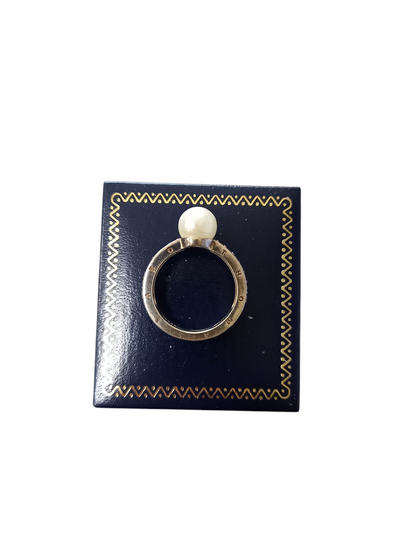 Thomas Sabo Silver Pearl Ring Size-N
