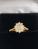 Beautiful 22CT - Yellow Gold Ring With Clear Stones - 2.05g - Size J - Hallmarked