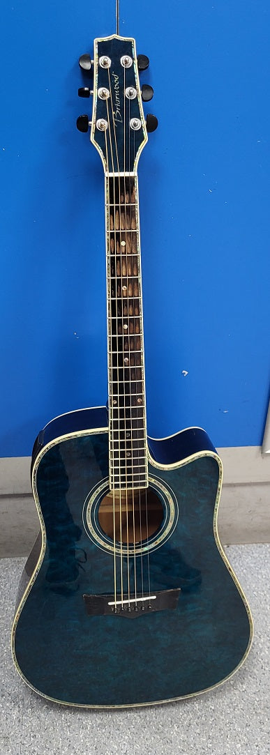 Brierwood DR-5C QT Semi Acoustic - Blue