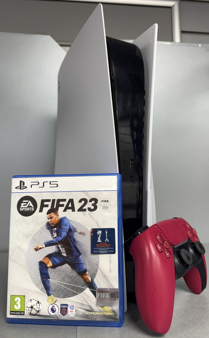 Sony Playstation 5 Disc Edition Console Bundle ( + FIFA23 ) ** Unboxed **