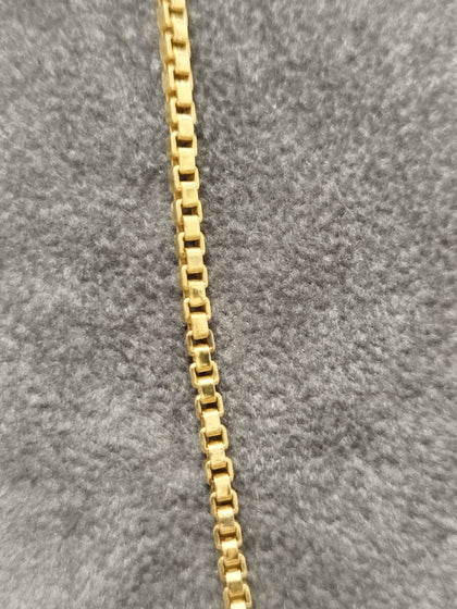 9ct Yellow Gold Box Link Chain
