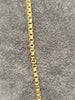 9ct Yellow Gold Box Link Chain