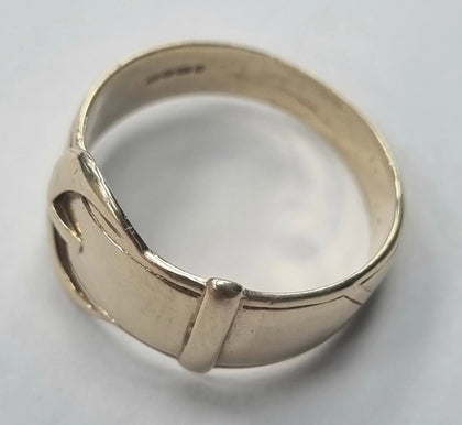 9ct Gold Buckle Ring P1/2