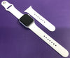 Apple Watch Series 8 (GPS, 41mm) - Silver Aluminium Case with M/L White Sport Band