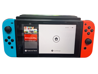 Nintendo Switch Console, 32GB With Neon Blue/Red Joy-Cons, Unboxed With All Leads