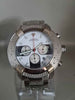 Aqua Master Gents Quartz Chronograph Gents Watch With CZ Bezel - Steel Bracelet - Unboxed