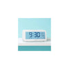 i-Star Portable White Alarm Clock with Temperature and Humidity