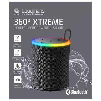 Goodmans 360 Xtreme Bluetooth Speaker **IN STORE COLLECTION ONLY**