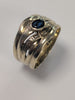 9ct Gold Diamond Puzzle style ring - Size O