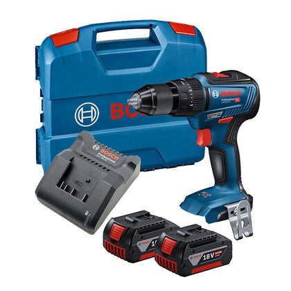 Bosch Professional GSB 18V-55 Brushless Combi Drill Inc 2x 4.0Ah Batts