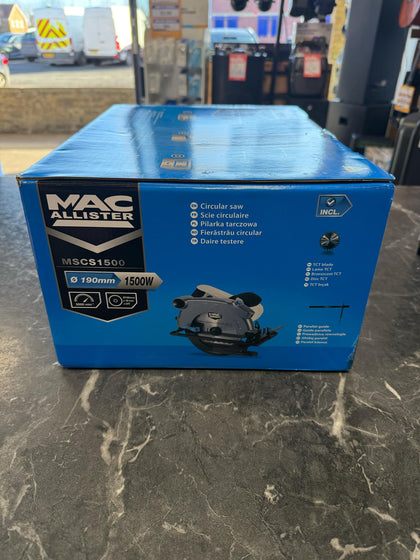 Mac Allister 1500W 240V 190mm Corded Circular Saw MSCS1500