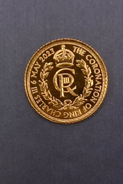 2023 1/10 oz British Gold Coronation of the King Coin 24ct 3.1g