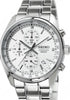 Seiko chronograph steel watch
